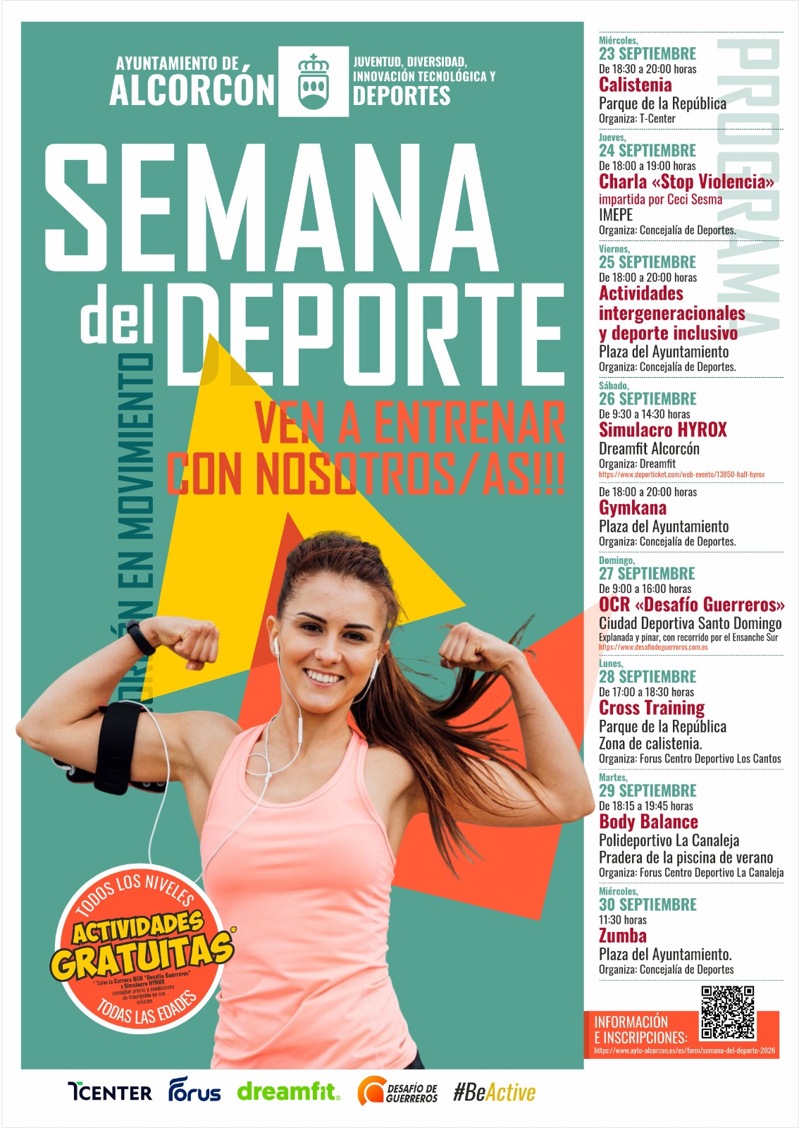 Alcorcón se mueve con la Semana del Deporte del 23 al 30 de septiembre