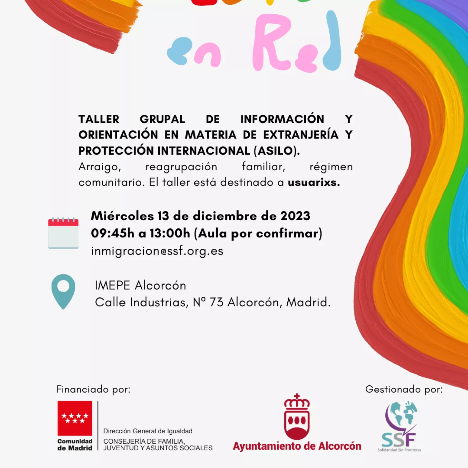 Imagen del cartel informativo