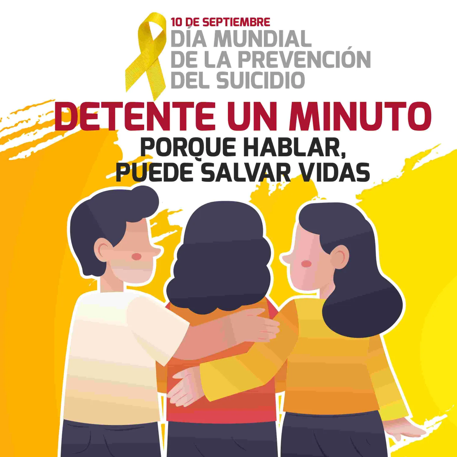 Imagen del cartel de conmemoración del día mundial prevención suicidio