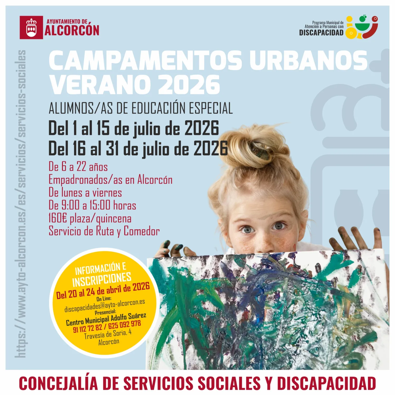 imagen cartel campamento verano educación especial 2026
