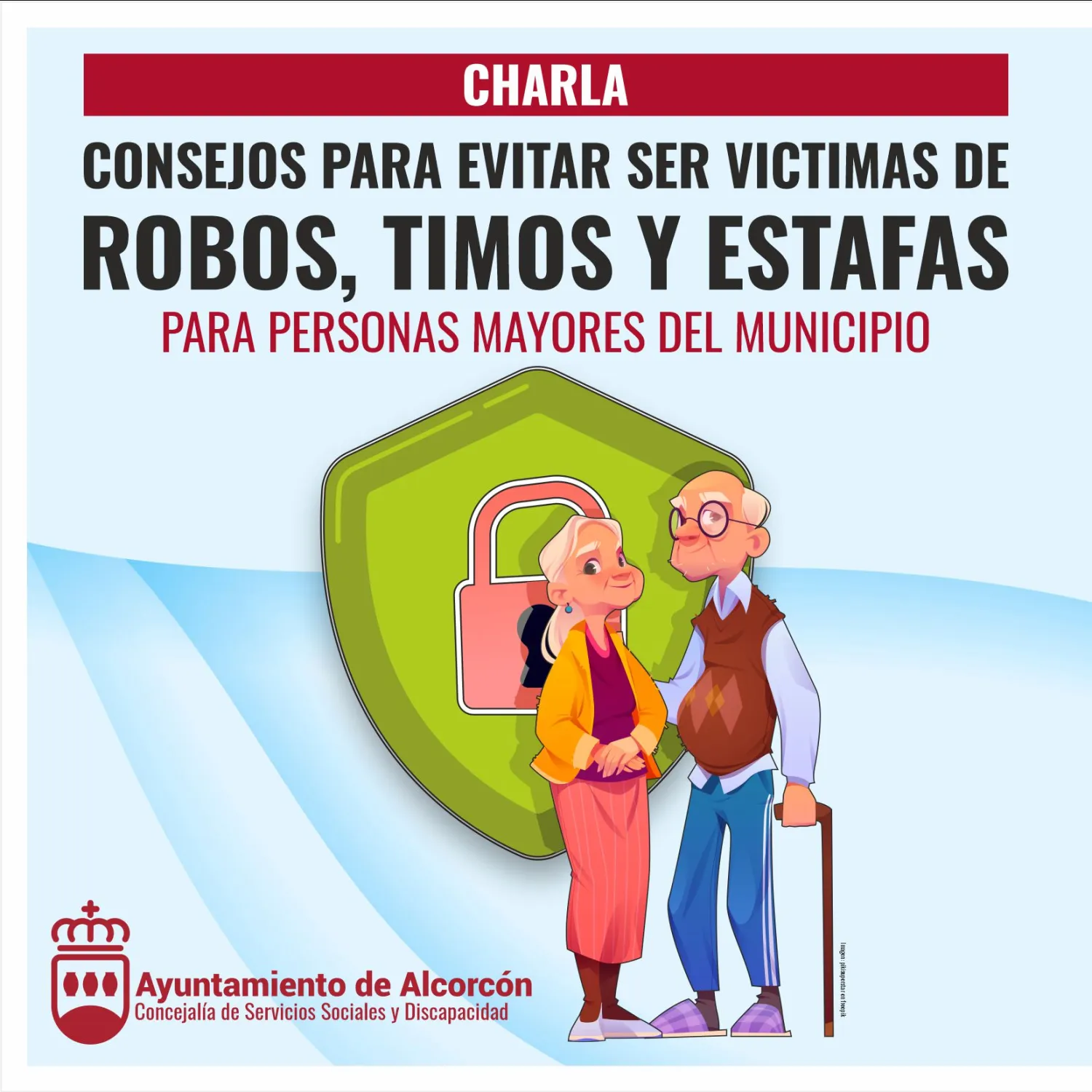 Imagen charla robos timos para mayores