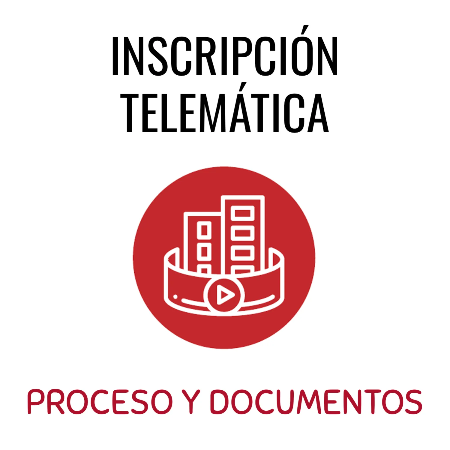 Inscripción telemática