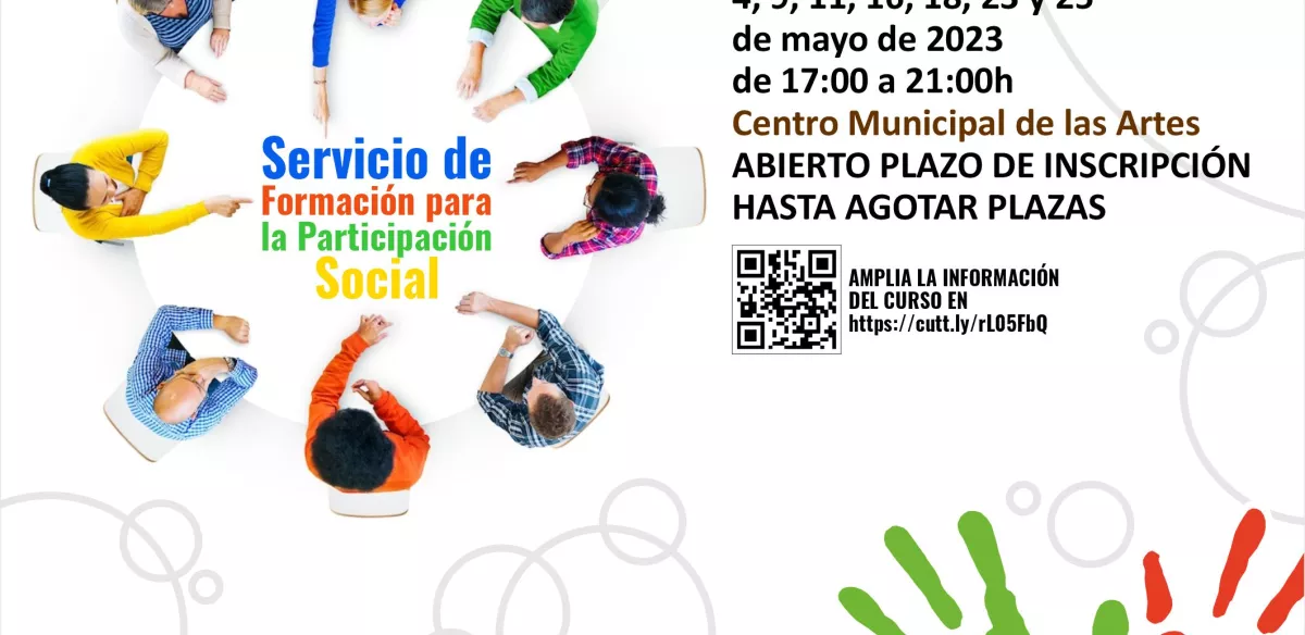 Abierto el plazo de inscripción para los talleres destinados a los colectivos y asociaciones del Servicio de Formación para la Participación Social ‘Alcorcón Participa 2030’
