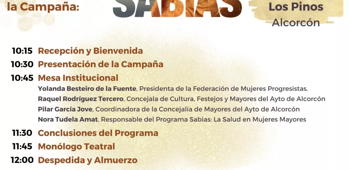 presentación de ‘Sabias’ un programa que pone el foco en las mujeres mayores y en el trato sociosanitario que reciben