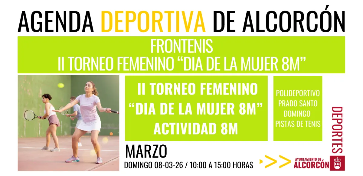 FRONTENIS/ II TORNEO FEMENINO “DIA DE LA MUJER 8M”