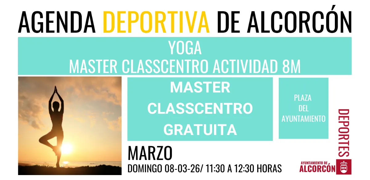  YOGA / MASTER CLASSCENTRO ACTIVIDAD 8M