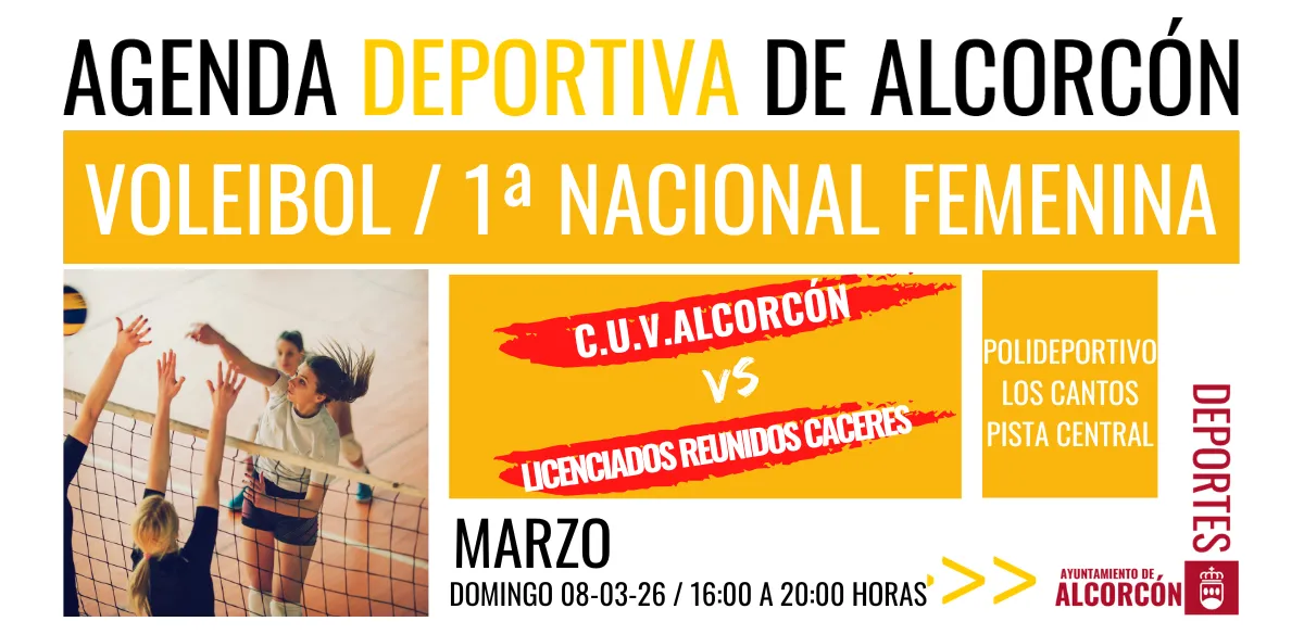 VOLEIBOL / 1ª NACIONAL FEMENINA – PARTIDO CONMEMORATIVO 8M