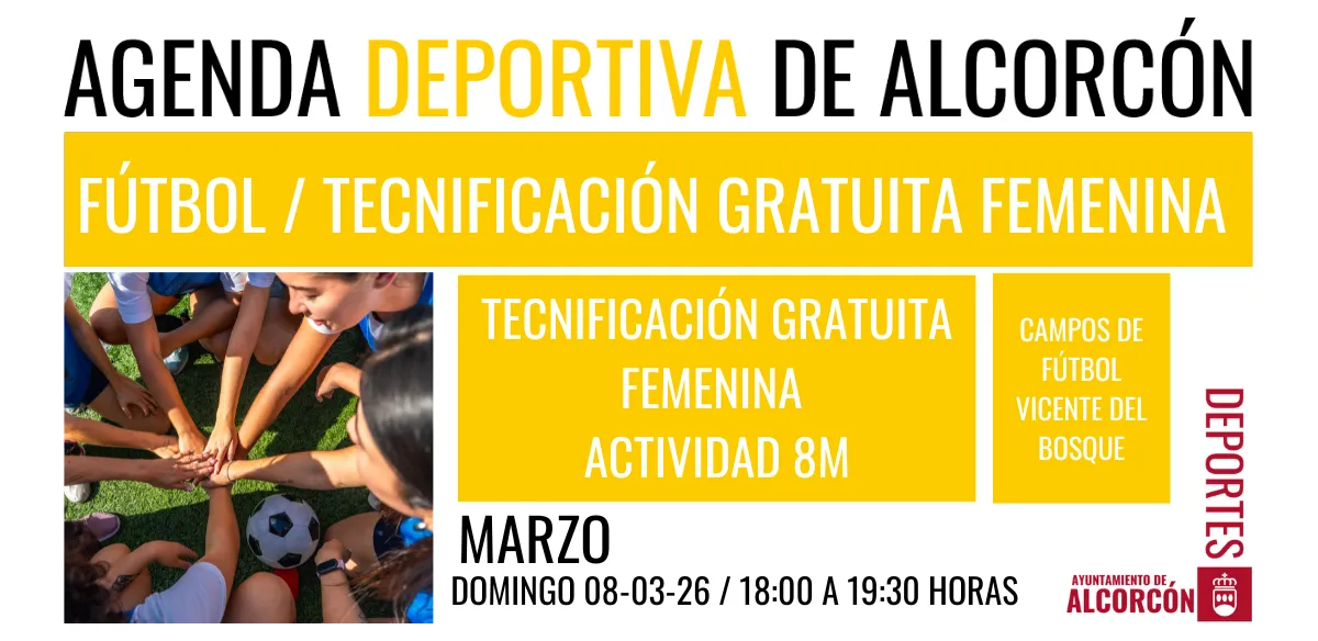 FÚTBOL / TECNIFICACIÓN GRATUITA FEMENINA 