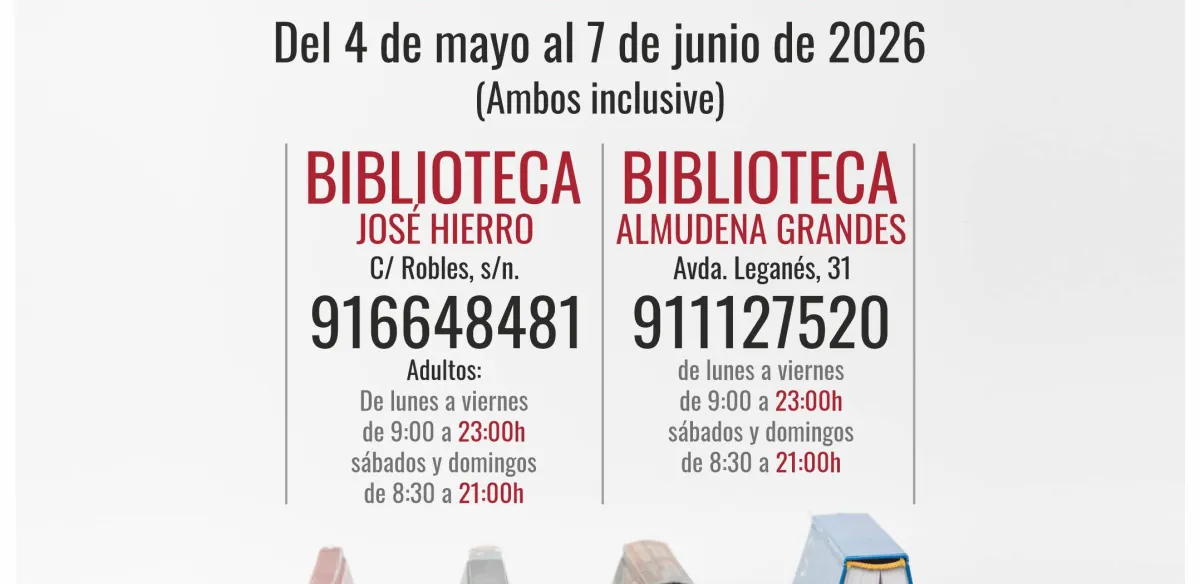 Ampliación horario de Bibliotecas Municipales