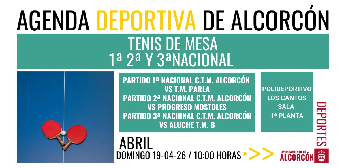 TENIS DE MESA / 1ª 2ª Y 3ªNACIONAL CLUB 