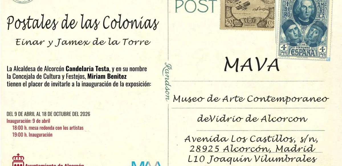 Inauguración Exposición Postales de las colonias. Hermanos de la Torre