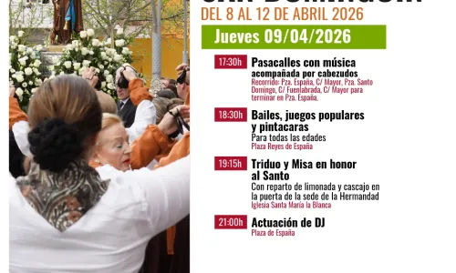 FIESTAS DE SANTO DOMINGO Y SAN DOMINGUÍN. JUEVES 9 ABRIL