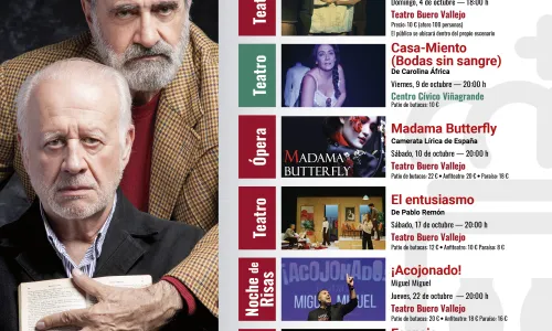 PROGRAMACIÓN DE ADULTOS DE ARTES ESCÉNICAS.  OCTUBRE