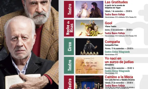 PROGRAMACIÓN ARTES ESCÉNICAS.  NOVIEMBRE