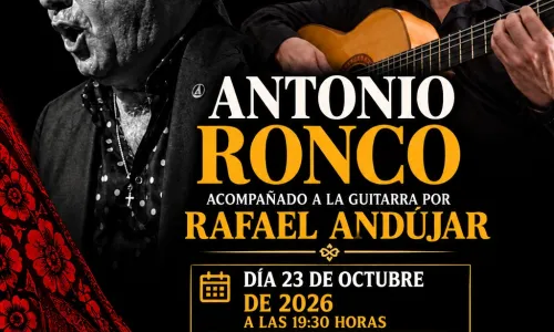 Recital  Flamenco: Antonio Ronco, al cante. Rafael Andújar, a la guitarra