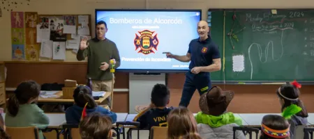 simulacro incendio colegio