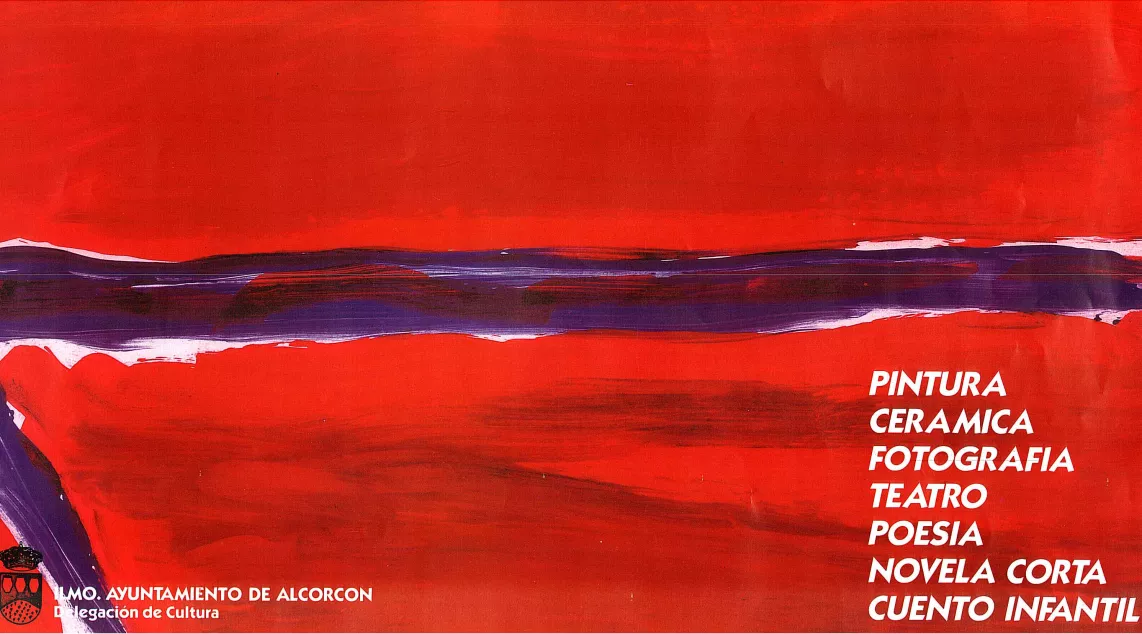 Activities poster in red